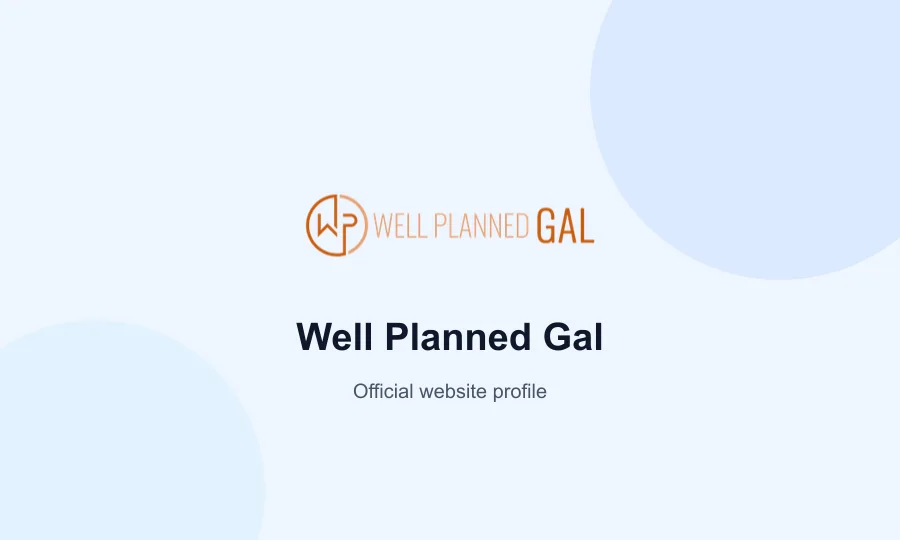 Well Planned Gal reference
